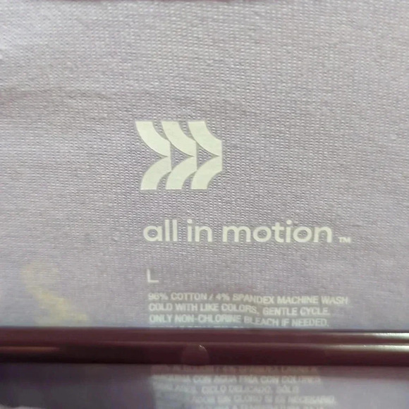 All In Motion Shirt Men's Short Sleeve Button Up Polo Sea Shell - Picture 3 of 5